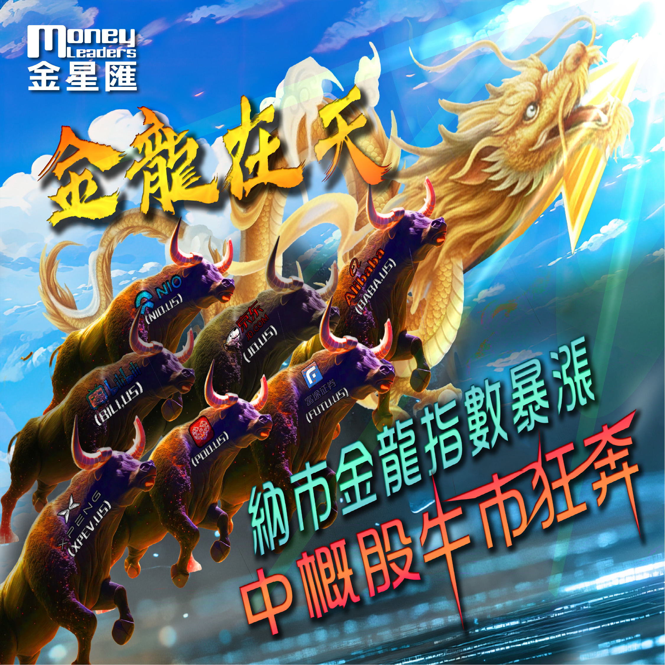 納市金龍指數暴漲中概股牛市狂奔– Money Leaders Club
